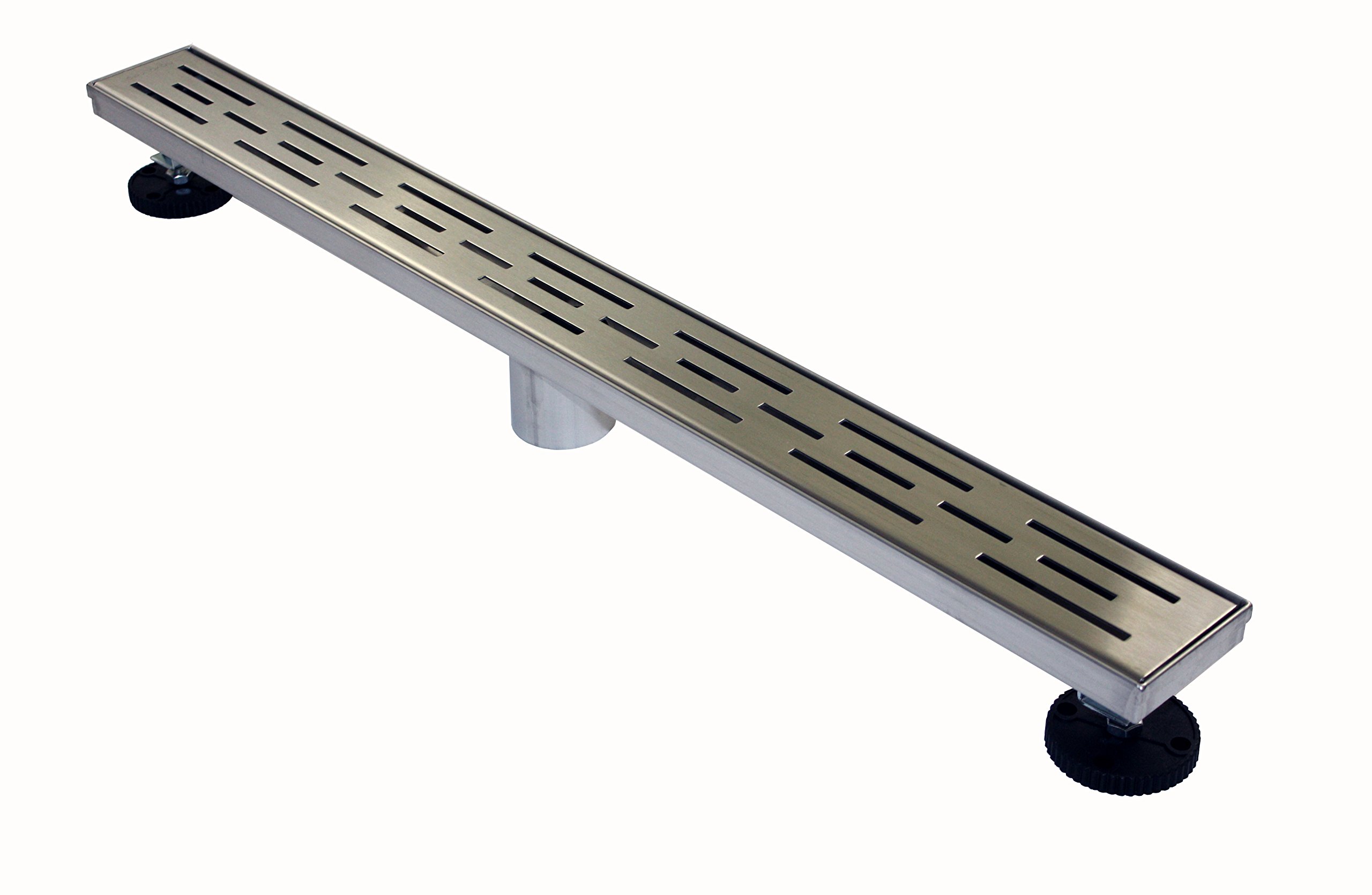 Threaded Shower Offsets Novalinea ZA Linear Shower Drain (28 Inch Brick Pattern) Sleek and ...
