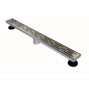 Novalinea 54 in Linear Shower Drain, Brick Pattern, 304 Stainless Steel Trench Drain with Hair Strainer