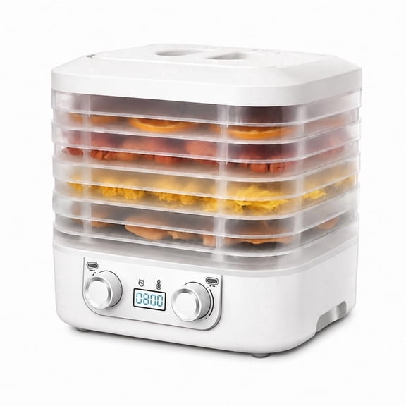 Novalora Food Freeze Dryer Machine for Home,Dryer Machine for Candy and Snacks,Adjustable Timer Food Dehydrator Machine with 360 Airflow and Temperature Control for Meat Fruits Vegetables (White)