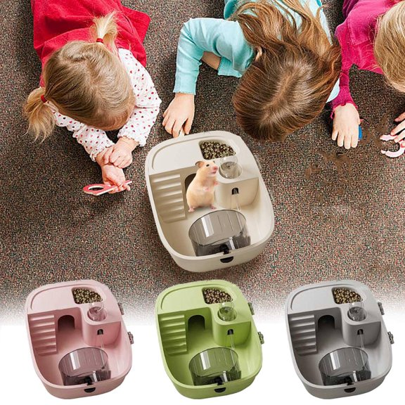 Novamily Large Hamster Cage With Detachable Platforms Exercise Wheel And Hideout,All-in-One Habitat for Dwarf Hamster, Mice, Rats, Guinea Pig (C)