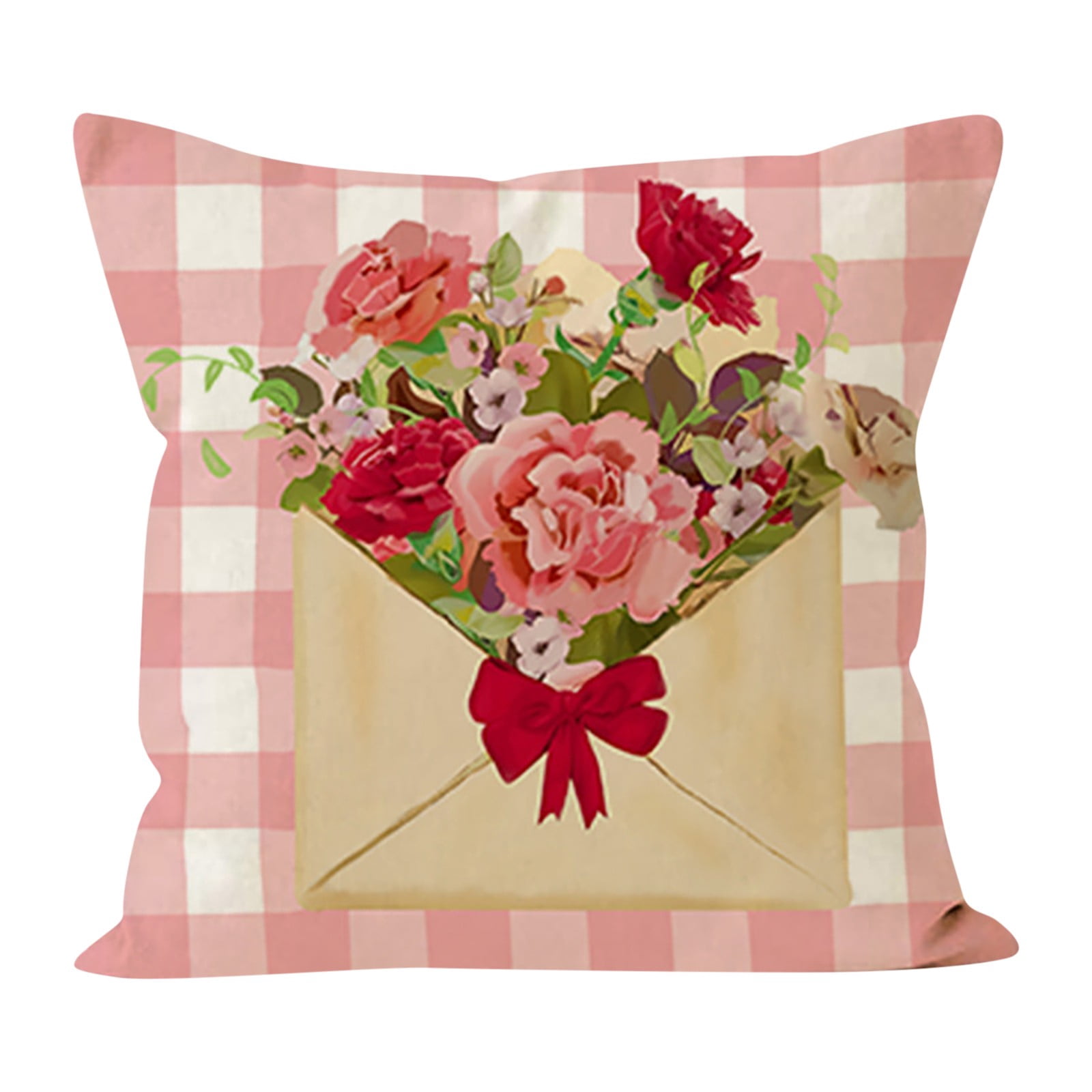 Novamily Mother's Day Throw Pillow Covers 16"x16" Carnation Floral ...