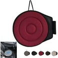 thumbnail image 1 of Novanest Seat Cushion, Nova Nest 360 Rotating Seat Cushions for Car, Car Cushions for Driving, Seat Cushion for Cars Front Seats for Long Sitting, Non-Slip, Machine Washable Fits Car (Wine red), 1 of 7