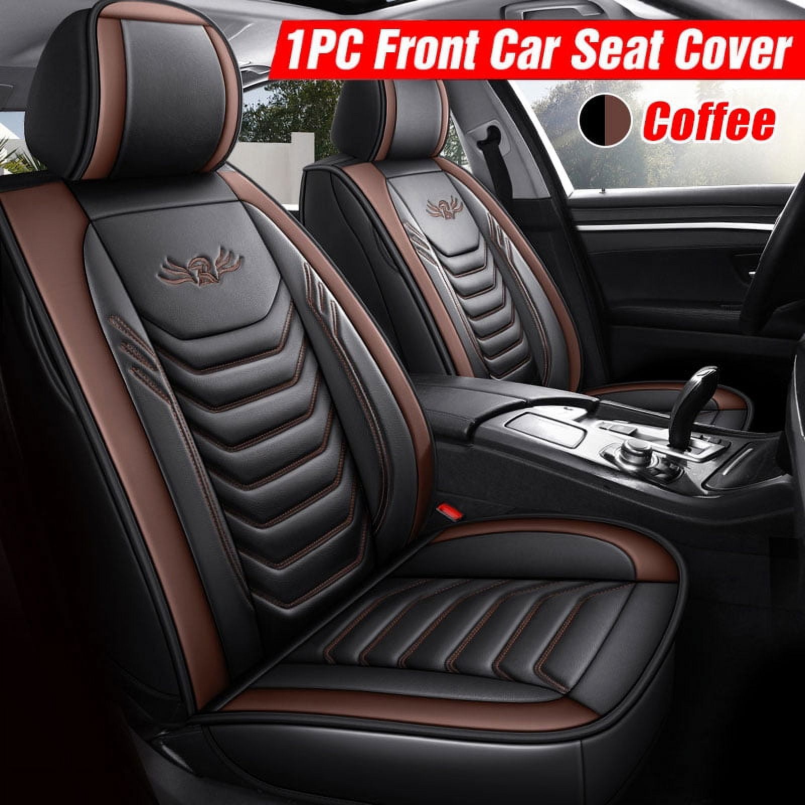 Universal Car Front Seat Cover Leather Bottom Cushion Protector Anti-slip  Padded