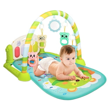 Novashion 3 in 1 Infant Play Mat Musical Activity Gym Mat, Baby Kick Piano Mat Boy and Girl Unisex Floor Play Blanket Educational Toys 36 Month