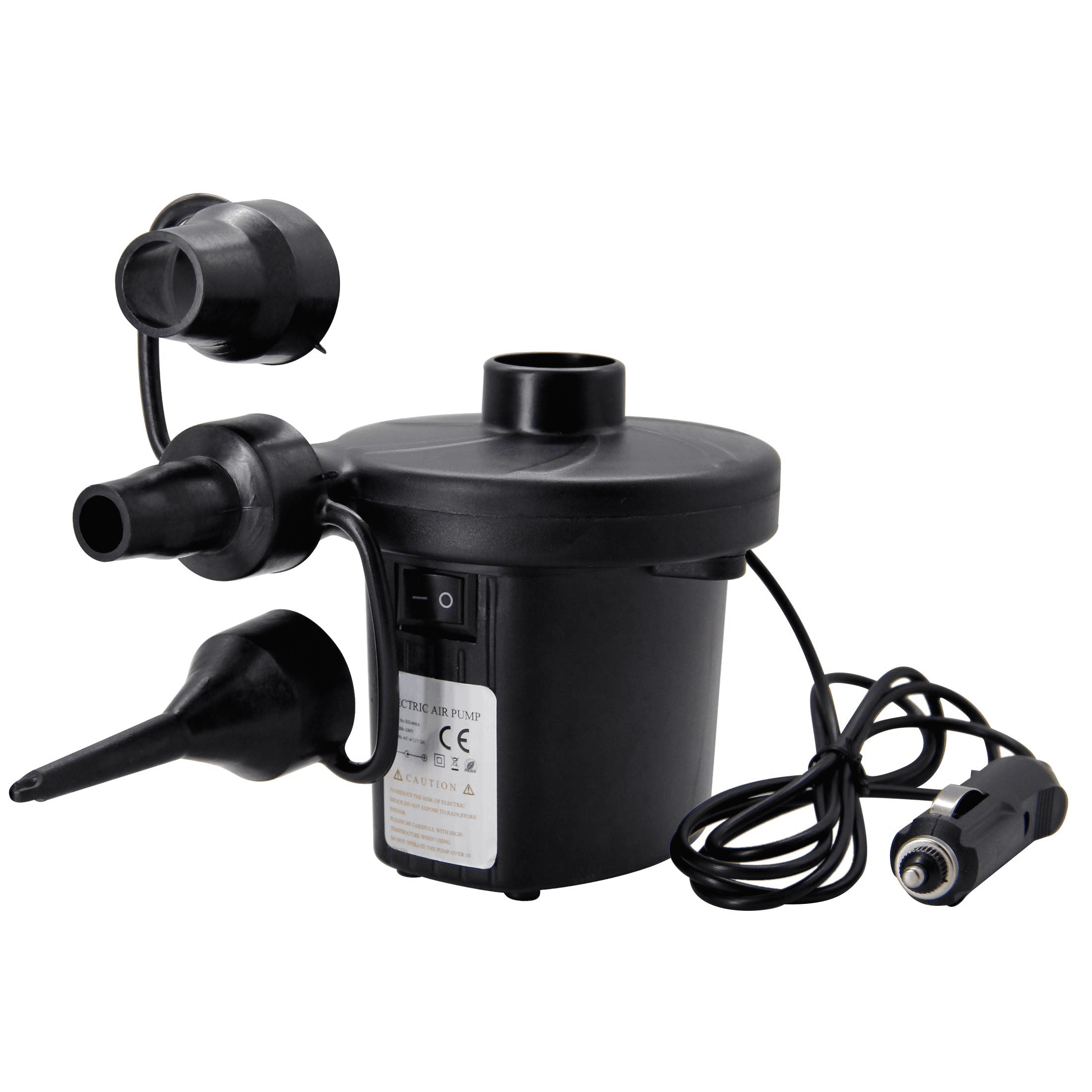 Novashion Fast-Fill Electric Air Pump with 3 Nozzles for Inflatables ...