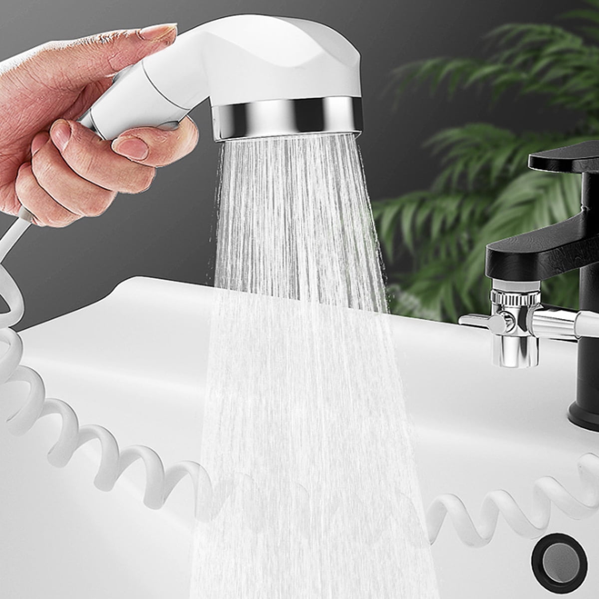 Novashion Faucet Handheld Shower Head Spray Hose Set for Kitchen Sink ...