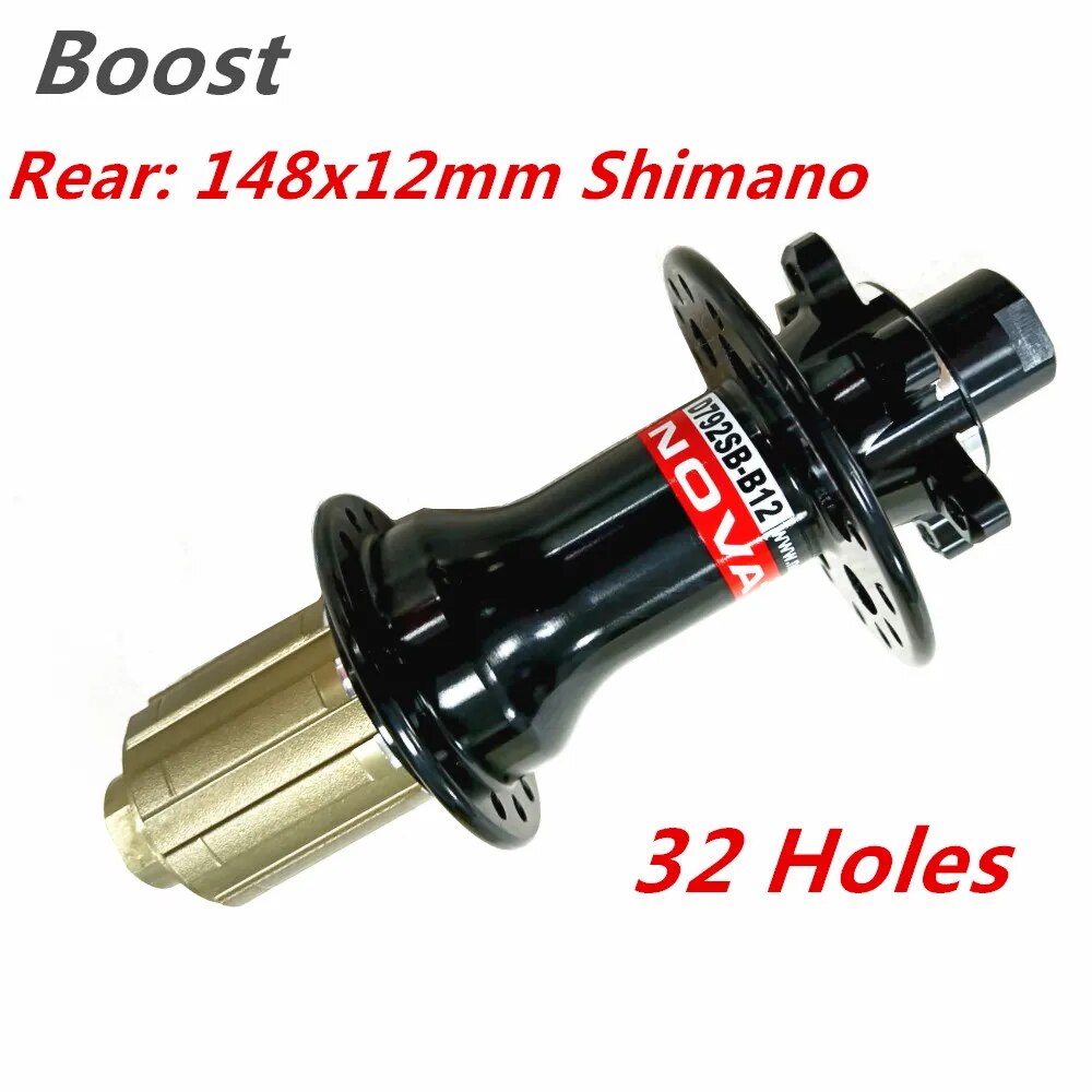 NOVATEC MTB Hubset - 12mm Thru-Axle, 32H, For SRAM XD Driver (D791SB / D462SB)