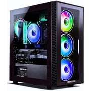 Novatech Phantom Prebuilt Gaming PC Desktop Computer - RX580 8GB - Intel i7 Xeon 3.5GHz - 16GB RAM - 512GB M.2 SSD WiFi/BT, Win 11 - Gaming Computer Tower - Pre Built PC Gaming -