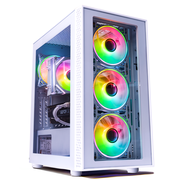 Novatech Titan Pro+ Prebuilt Gaming PC Desktop Computer - RTX 5060 - Ryzen 5 - 4.2GHz - 16GB RAM - 1TB M.2 SSD WiFi/BT, Win 11 - Gaming Computer Tower - Pre Built PC Gaming - White