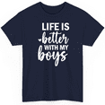 Novatee Womens Life Is Better With My Boys Boy Mom TShirt Mom Of Boys
