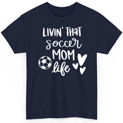 NovaTee Womens Soccer Mom Life Soccer Mom T-Shirt - Mother Quotes Mothers Day T-Shirt