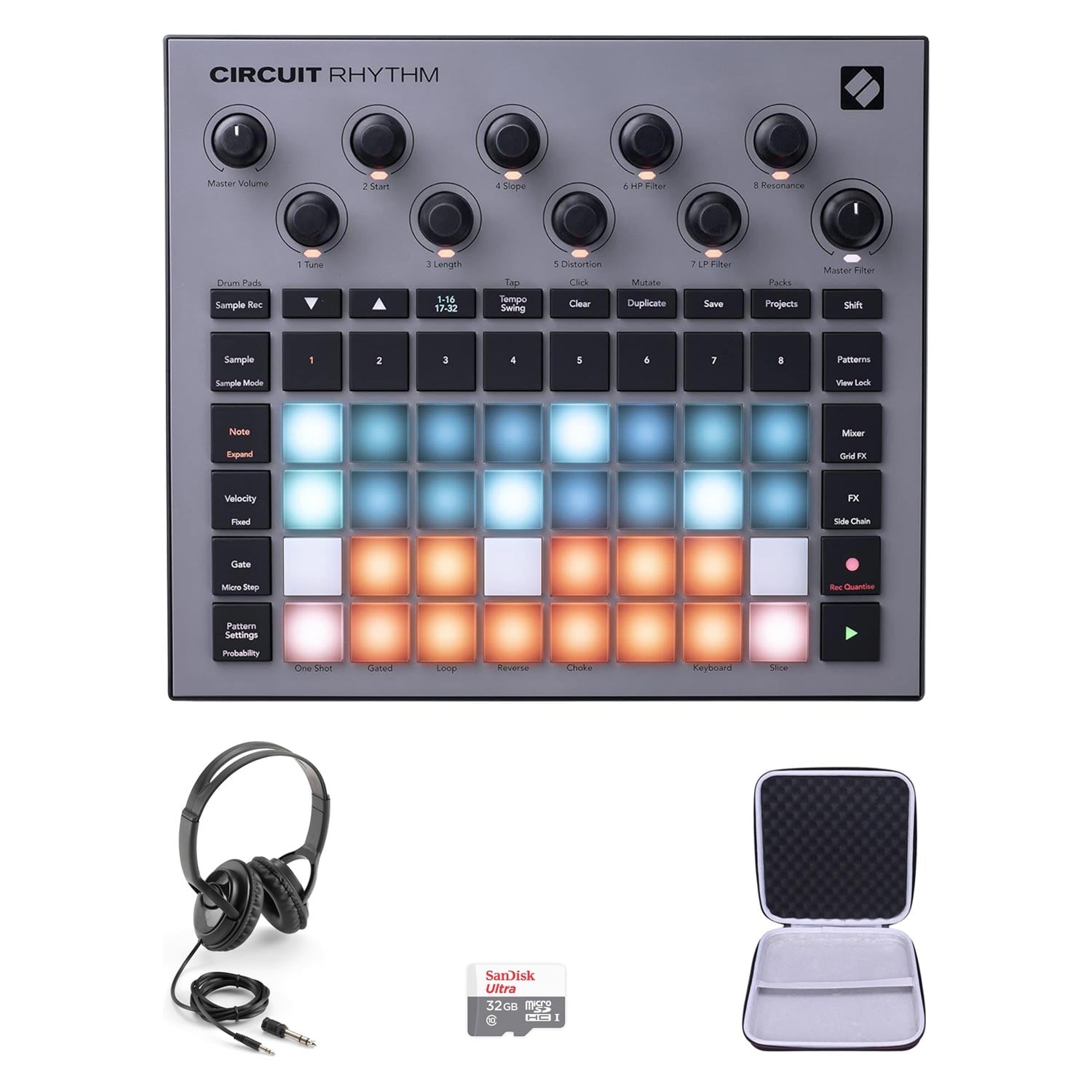 Novation Circuit Rhythm Standalone Groove Sampler with Grid-Based ...