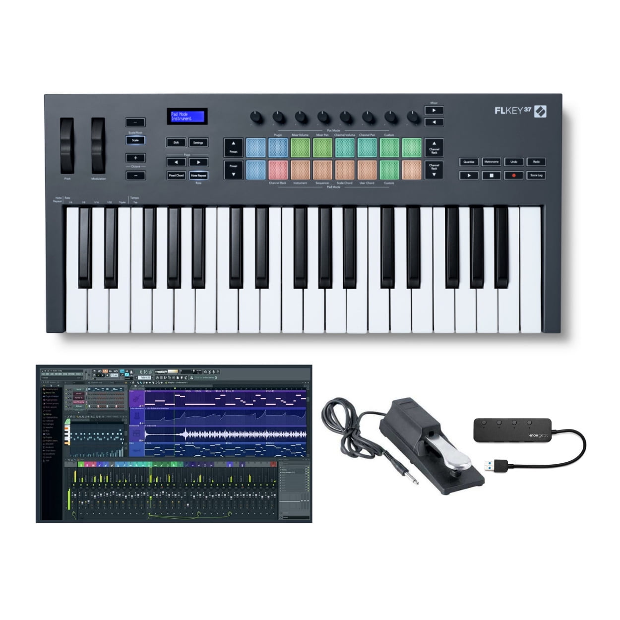 Novation FLkey 37 37-Key MIDI Keyboard Controller with FL Studio