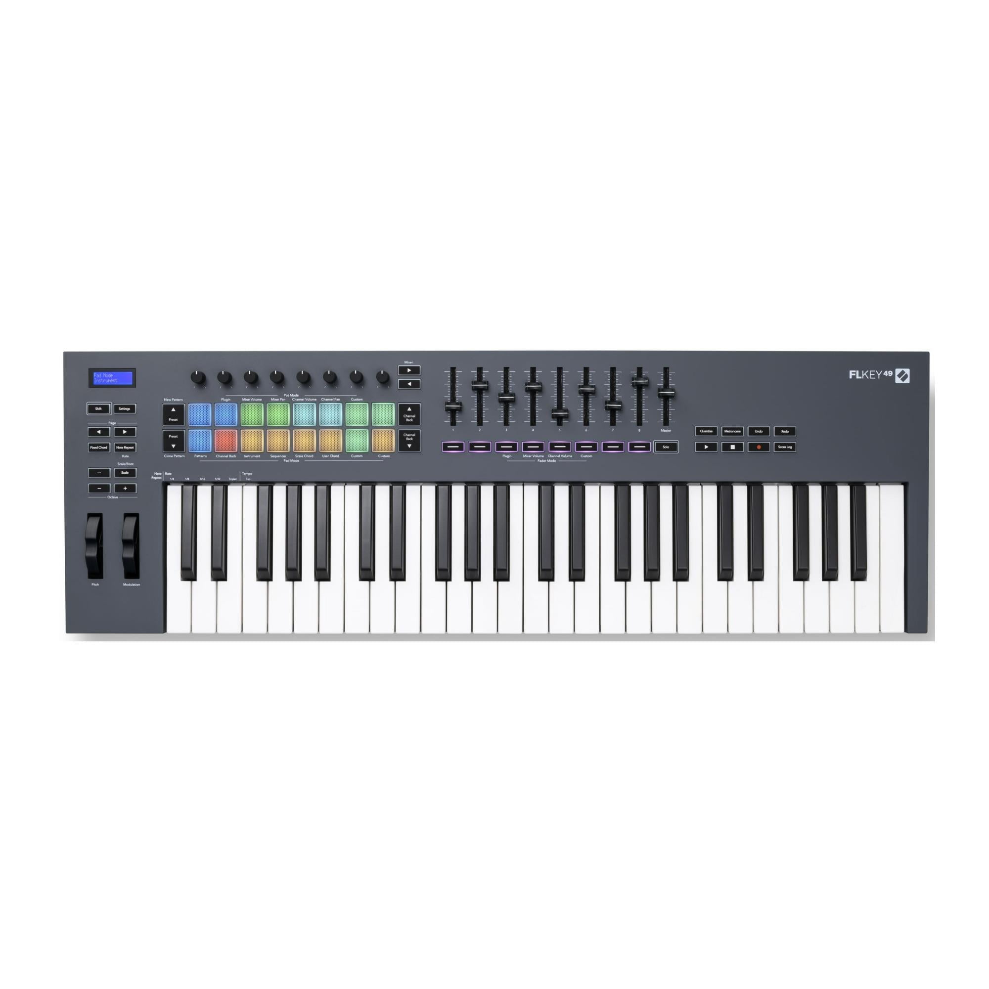 Novation FLkey 49-Key MIDI Keyboard Controller with Custom Modes for FL Studio, Black