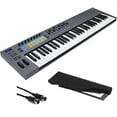 thumbnail image 1 of Novation FLkey 61 USB MIDI Keyboard Controller for FL Studio (61-Key) Bundle with Kaces Stretchy Keyboard Dust Cover and Hosa Mid-310 Midi cable 10', 1 of 7