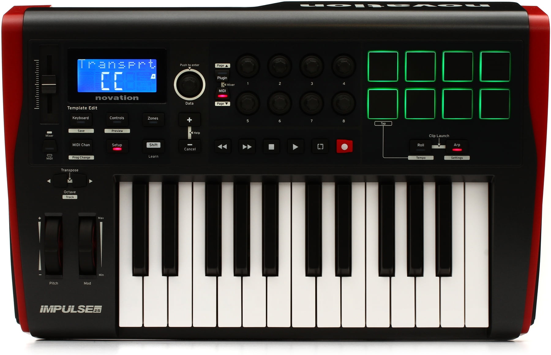 Novation IMPULSE 25 25 Key Weighted USB MIDI Keyboard Controller w/ USB Port New
