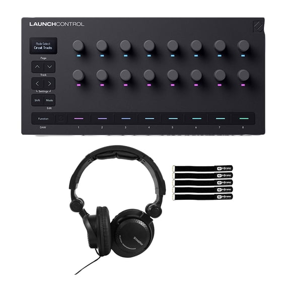 Novation Launch Control 3 Compact Control Surface with Headphones Package