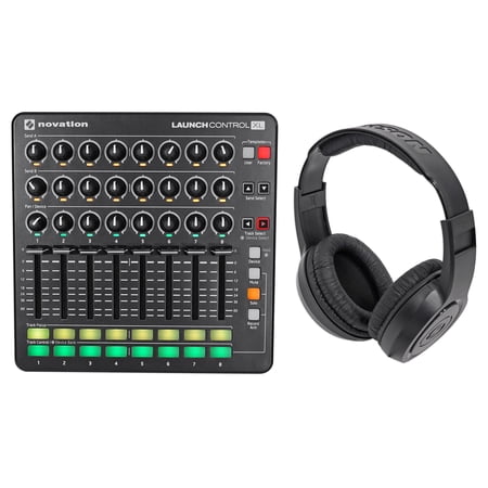 Novation Launch Control XL MIDI USB Ableton Live Controller + Samson Headphones