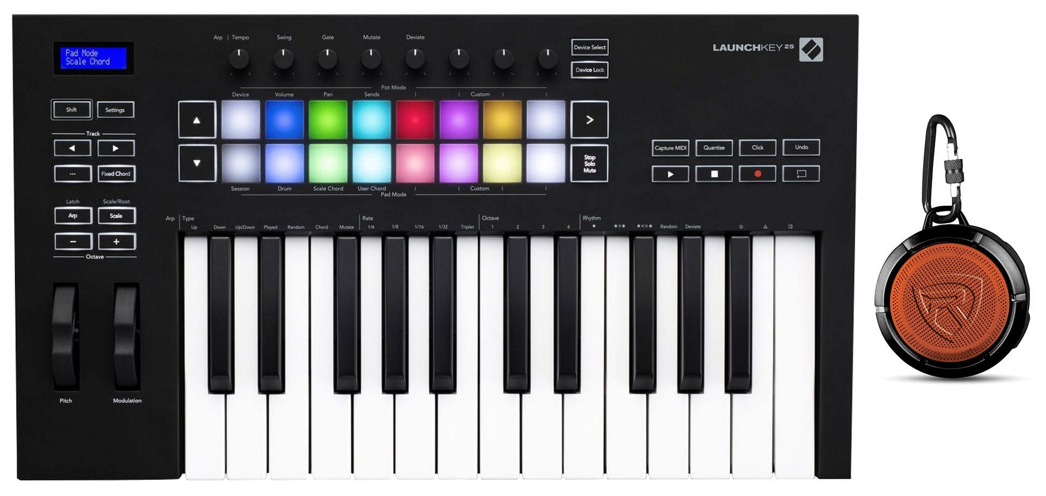 Novation Launchkey 25 MK3 25-Key USB MIDI DJ Keyboard Controller+Home ...