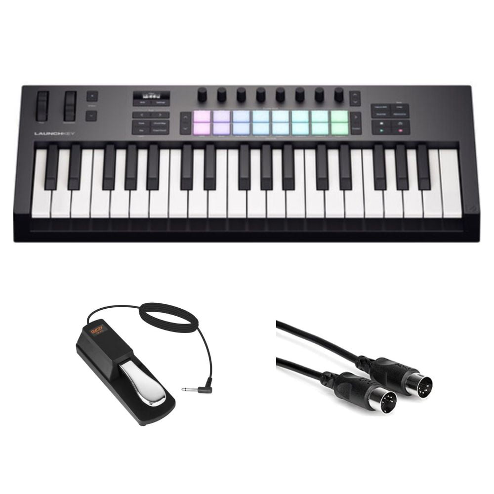 Novation Launchkey 37 MK4 USB MIDI Keyboard Controller (37-Key) Bundle ...