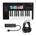 thumbnail image 1 of Novation Launchkey MK3 25-Key USB MIDI Keyboard Controller with Studio Headphones and 4-Port USB 3.0 Hub Bundle, 1 of 7