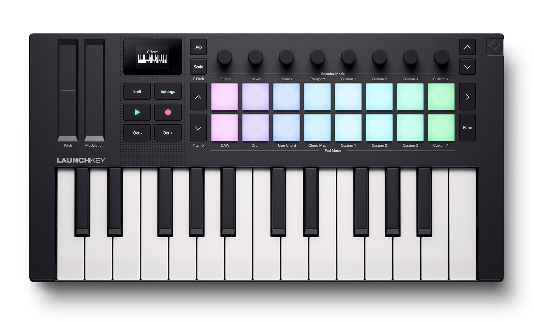 Novation Launchkey Mini 25 MK4 25-Key USB MIDI Keyboard Controller, Black