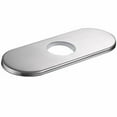 thumbnail image 1 of Novatto 6-inch Bathroom Faucet Deck Plate, Brushed Nickel, 1 of 3