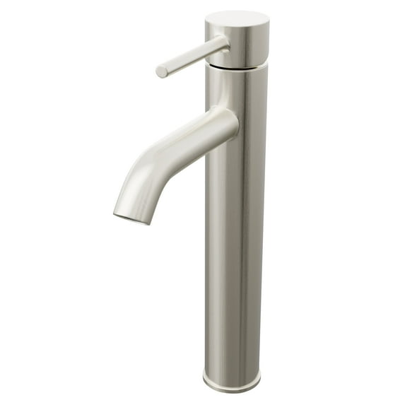 Novatto BM-114BN MYERS Contemporary Single Lever Vessel Faucet, Brushed Nickel