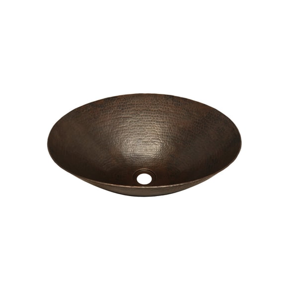 Novatto TCV-003ANORB Bilboa Copper Vessel Sink & Oil Rubbed Bronze Strainer Drain