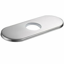 Novatto D2-BN 6-inch Bathroom Faucet Deck Plate, Brushed Nickel