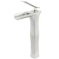 Novatto VICTORIA GF-365BN Single Lever Waterfall Vessel Faucet, Brushed Nickel