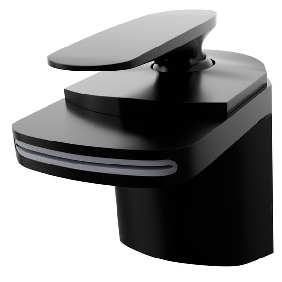 Novatto NBF-084MB Wave Modern Single Handle Waterfall Lavatory Faucet in Matte Black
