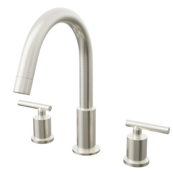 Novatto NBF-112BN WALTZ 8" Widespread 2-Handle Lavatory Faucet, Brushed Nickel