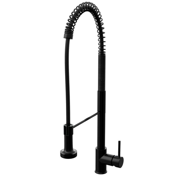 Novatto NKF-H07MB Dual Action Commercial Style Pullout Kitchen Faucet, Matte Black