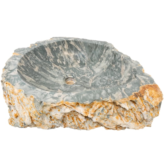 Novatto NOSV-CS Natural Royal Cobblestone Above Mount Bathroom Sink