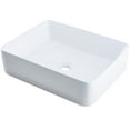thumbnail image 1 of Novatto NP-01321 Rectangular White Porcelain Vessel Sink, No Overflow, 1 of 4