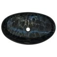 thumbnail image 1 of Novatto Novatto NOHP-G012-8031 Black and Silver Painted Glass Vessel Sink, 1 of 3