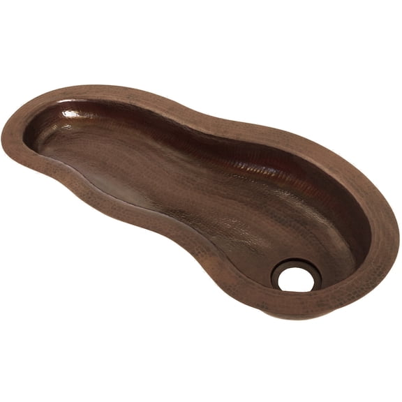 Novatto TCB-009AN Cayenne Copper Bar Sink, 28" x 15" x 6", Specialty