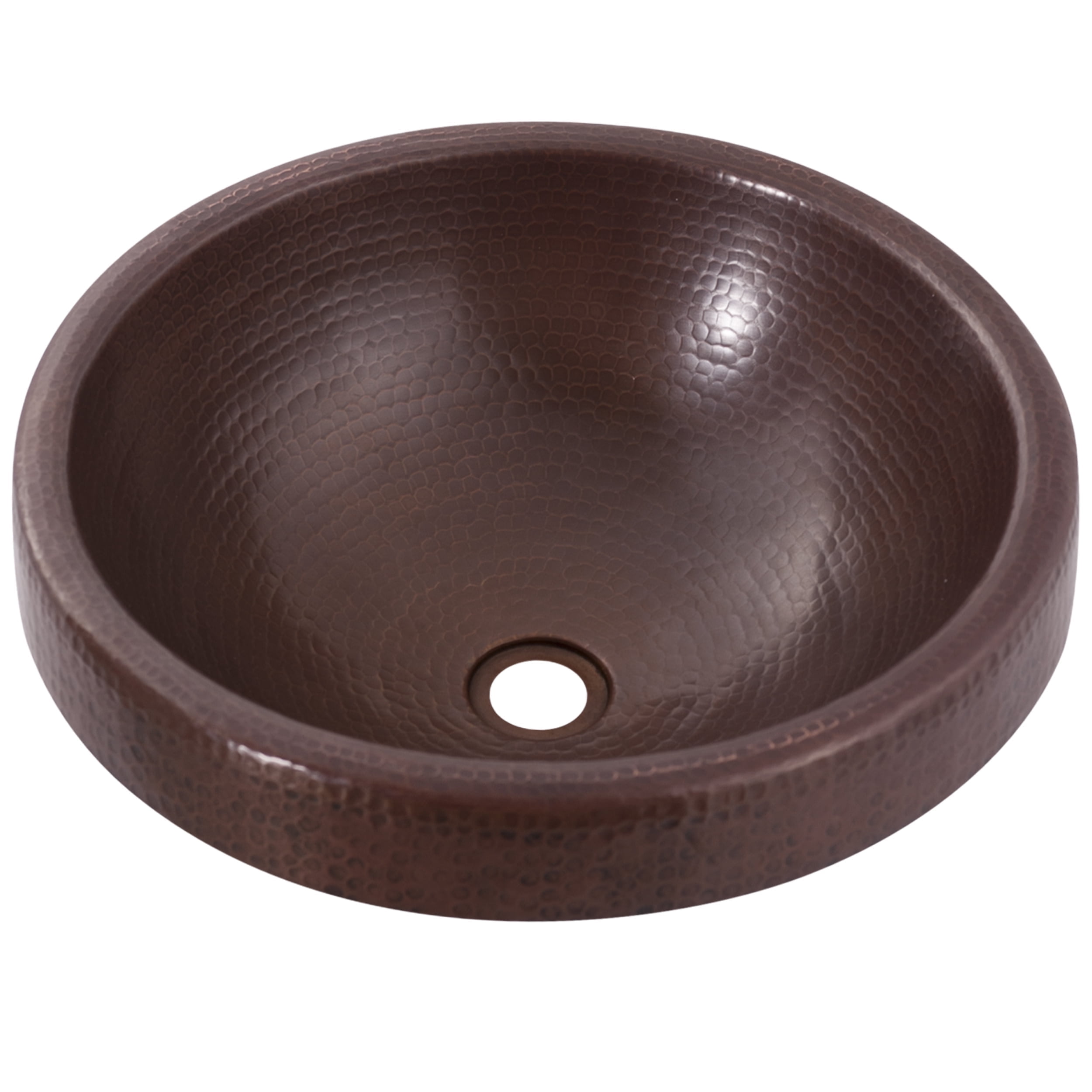 Granada 17'' Round Rustic Copper Bathroom Sink