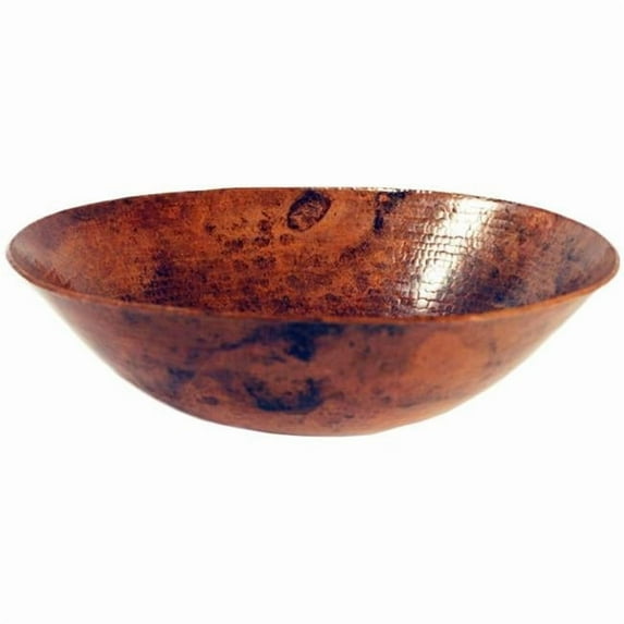 Novatto BILBOA Copper Vessel Bathroom Sink, Natural