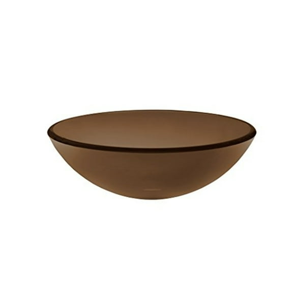Novatto TY Glass Brown Vessel Bathroom Sink