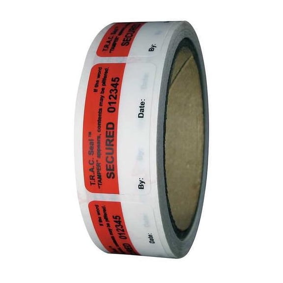 Novavision Tamper-Evident Tape,1In x 2In,PK250 ZS48-08RWSN-250
