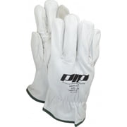 Novax. Class 00 & 0, Size L 9, 10" Long, Grain Goatskin Leather Protector Natural, Not for Electrical Protection ASTM F696-02, Wear Over Rubber Insulating Gloves, ASTM F696-02