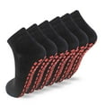 thumbnail image 1 of Novayard 6 Pairs Non Slip Grip Socks Yoga Pilates Hospital Socks Sticky Grippers for Men Women, 1 of 8