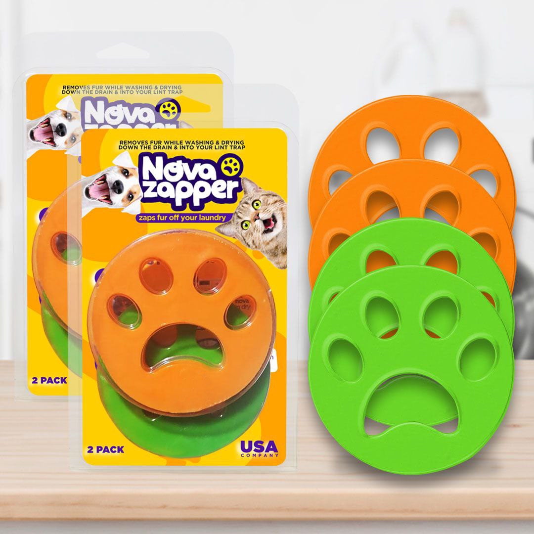 Novazapper Pet Hair Remover for Laundry, 2 Count Reusable Dog & Cat