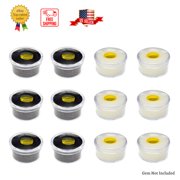 Novel Box Jewelry Gem Display Jar Diamond Storage Jar Black and White Foam - 12pcs