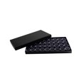 thumbnail image 1 of Novel Box Jewelry Display Tray with Fitted Lid 8.25x14.75x1 + 36 Gems Jars & Black Foam Liner, 1 of 7