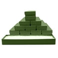 thumbnail image 1 of Novel Box 12 Pack Green Cardboard Cotton Filled Jewelry Gift Boxes 8x2x0.87 Inches with Lids, 1 of 7