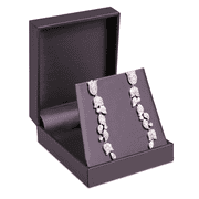 Novel Box Purple Jewelry Box for Pendant 3x4.12x1.25 Inches - Pendants Gift Box for Proposal