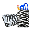 thumbnail image 1 of Novel Box 100 Pack Zebra Print 6x9" Paper Bags - Birthday, Gift, Party, Wedding & Shopping Bags, 1 of 7